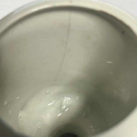 VTG PG Italy Porcelain Floral Footed Tea/Coffee Cup Unique Handle 3.5" Tall - Picture 14 of 14